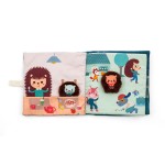 Książeczka aktywizująca z mini pacynkami Emocje Jeżyk Leon 18m+ / Lilliputiens