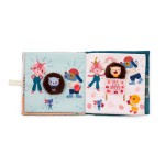 Książeczka aktywizująca z mini pacynkami Emocje Jeżyk Leon 18m+ / Lilliputiens