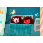 Książeczka aktywizująca z mini pacynkami Emocje Jeżyk Leon 18m+ / Lilliputiens