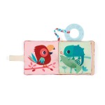 Mini książeczka wielofunkcyjna z szeleszczącą folią i gryzakiem Lew Jack 6m+ / Lilliputiens