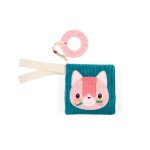 Mini książeczka wielofunkcyjna z szeleszczącą folią i gryzakiem Kotka Jeanne 6m+ / Lilliputiens