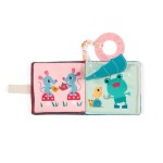 Mini książeczka wielofunkcyjna z szeleszczącą folią i gryzakiem Kotka Jeanne 6m+ / Lilliputiens