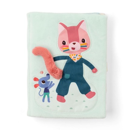 Książeczka sensoryczna aktywizująca "Przebieranki" Myszka Nina 9m+ / Lilliputiens