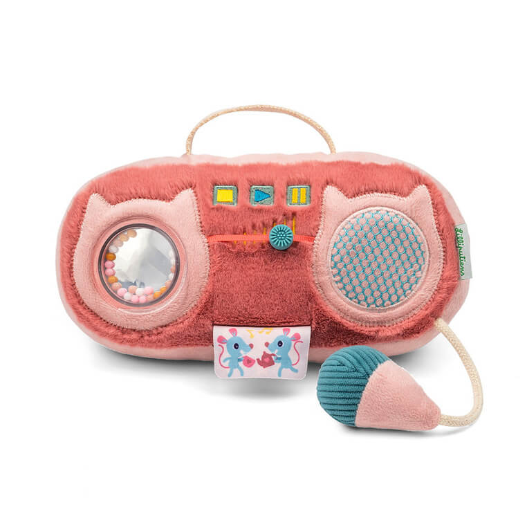 Przytulanka aktywizująca do zabawy Radio Kotka Jeanne 9m+ / Lilliputiens
