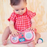 Przytulanka aktywizująca do zabawy Radio Kotka Jeanne 9m+ / Lilliputiens