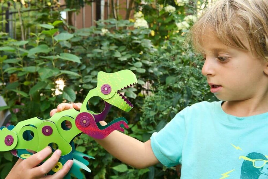 Układanka magnetyczna CLIXO Dinozaury , 22 elementy / CLIXO