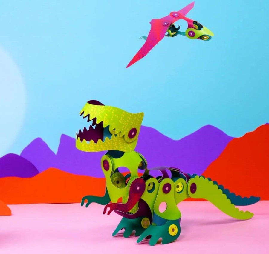 Układanka magnetyczna CLIXO Dinozaury , 36 elementy / CLIXO