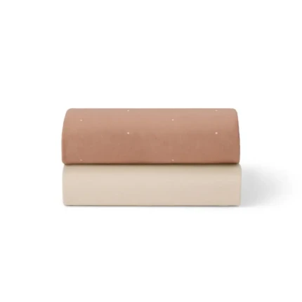 Zestaw 2 prześcieradeł do łóżeczka dziecięcego SnuzPod - blush, dot / Snuz