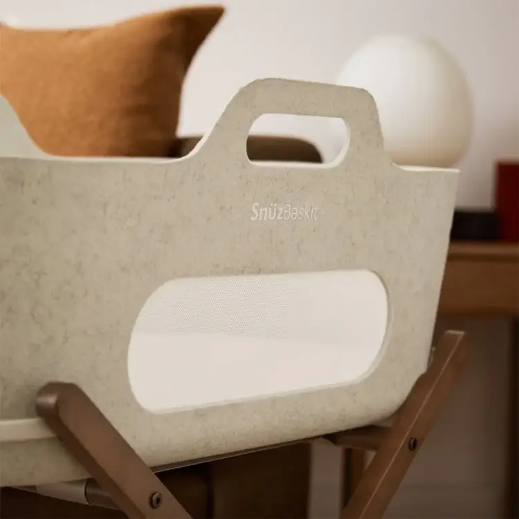 Kosz Mojżesza ze stojakiem SnuzBaskit - beżowy / Snuz