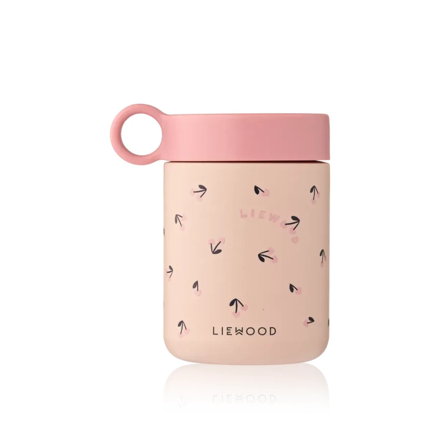 Termos Kiani - mini cherry heart, rosey / Liewood