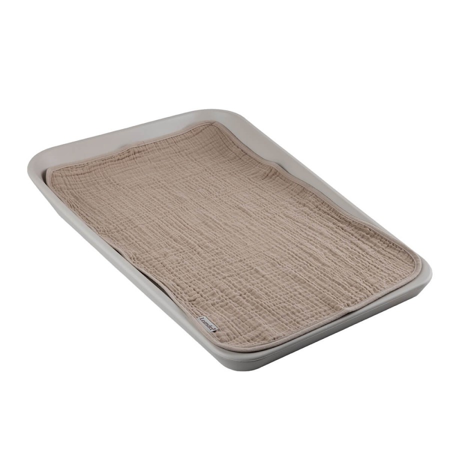 Podkład muślinowy na przewijak MATTY™ 2-pak - cappuccino, mocca / Leander