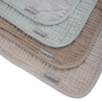 Podkład muślinowy na przewijak MATTY™ 2-pak - grey, sage green / Leander