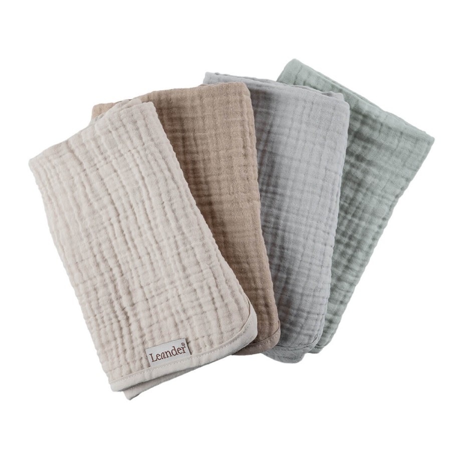 Podkład muślinowy na przewijak MATTY™ 2-pak - grey, sage green / Leander