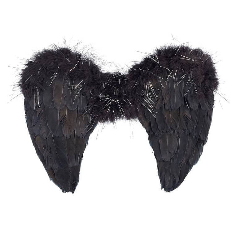Skrzydła motyla z czarnych piór Nyx / Souza!