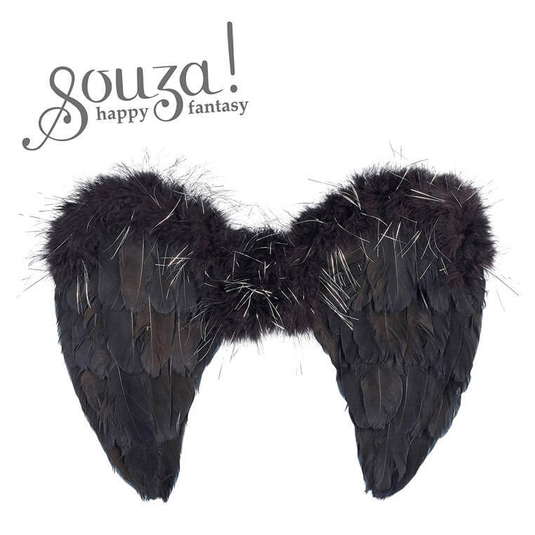 Skrzydła motyla z czarnych piór Nyx / Souza!