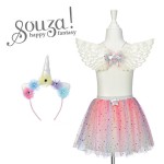 Kostium spódniczka, opaska na głowę i skrzydła zestaw 3 el. Celestia / Souza!