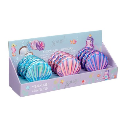 Lusterko kosmetyczne składane z kształcie muszli / Souza!