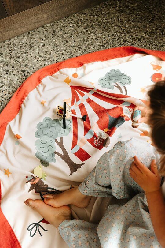 Worek na Zabawki i Mata do Zabawy 2w1 - Circus / Play&Go