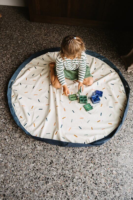 Worek na Zabawki i Mata do Zabawy 2w1 - Confetti / Play&Go