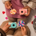 Aparat fotograficzny dziecięcy Popcorn - niebieski / Mideer