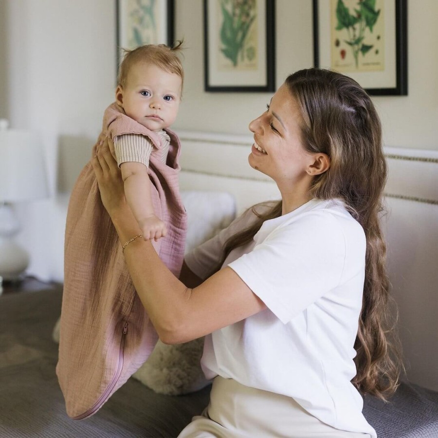 Śpiworek do spania muślinowy 0,5 TOG Malaga - Toffee / Zaffiro