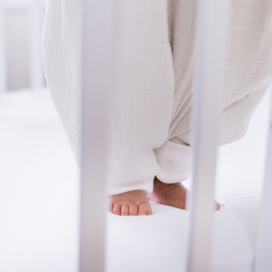 Śpiworek do spania muślinowy z nogawkami 0,5 TOG Malaga - Vanilla / Zaffiro