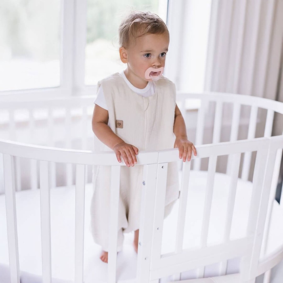 Śpiworek do spania muślinowy z nogawkami 0,5 TOG Malaga - Vanilla / Zaffiro