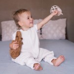 Śpiworek do spania muślinowy z nogawkami 0,5 TOG Malaga - Vanilla / Zaffiro