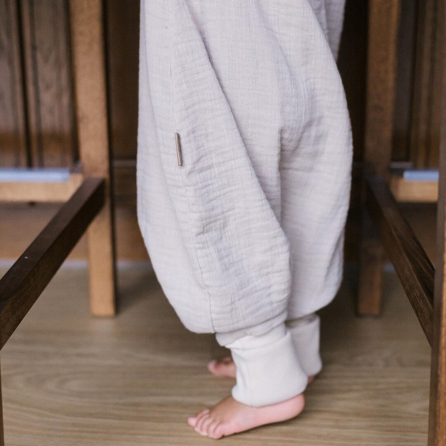 Śpiworek do spania muślinowy z nogawkami 0,5 TOG Malaga - Beige / Zaffiro