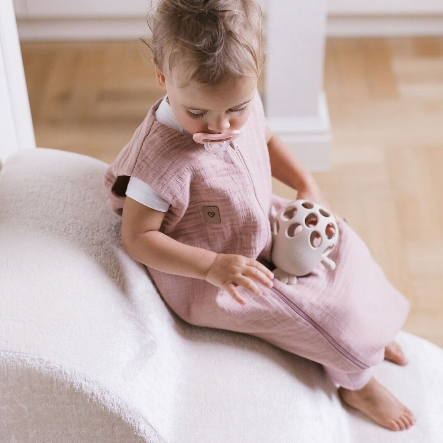 Śpiworek do spania muślinowy z nogawkami 0,5 TOG Malaga - Pink / Zaffiro