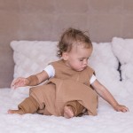 Śpiworek do spania muślinowy z nogawkami 0,5 TOG Malaga - Toffee / Zaffiro