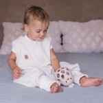 Śpiworek do spania muślinowy z nogawkami 1,5 TOG Malaga - Vanilla / Zaffiro