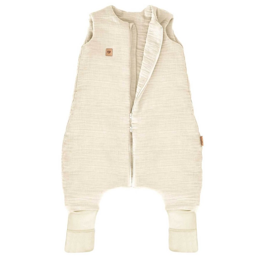 Śpiworek do spania muślinowy z nogawkami 1,5 TOG Malaga - Vanilla / Zaffiro