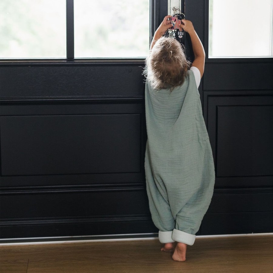 Śpiworek do spania muślinowy z nogawkami 1,5 TOG Malaga - Mint / Zaffiro