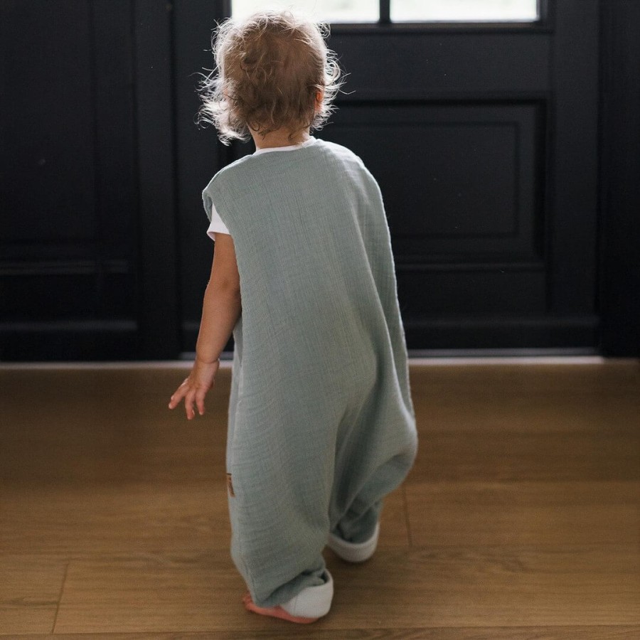 Śpiworek do spania muślinowy z nogawkami 1,5 TOG Malaga - Mint / Zaffiro