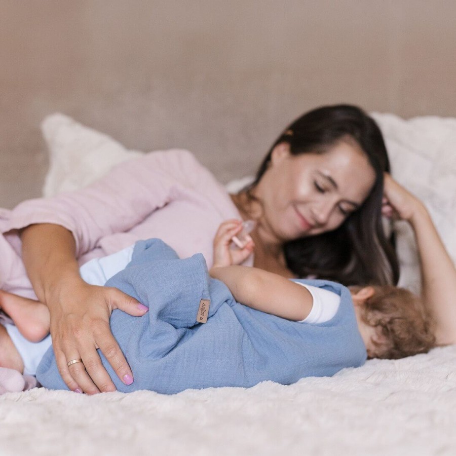 Śpiworek do spania muślinowy z nogawkami 1,5 TOG Malaga - Blue / Zaffiro