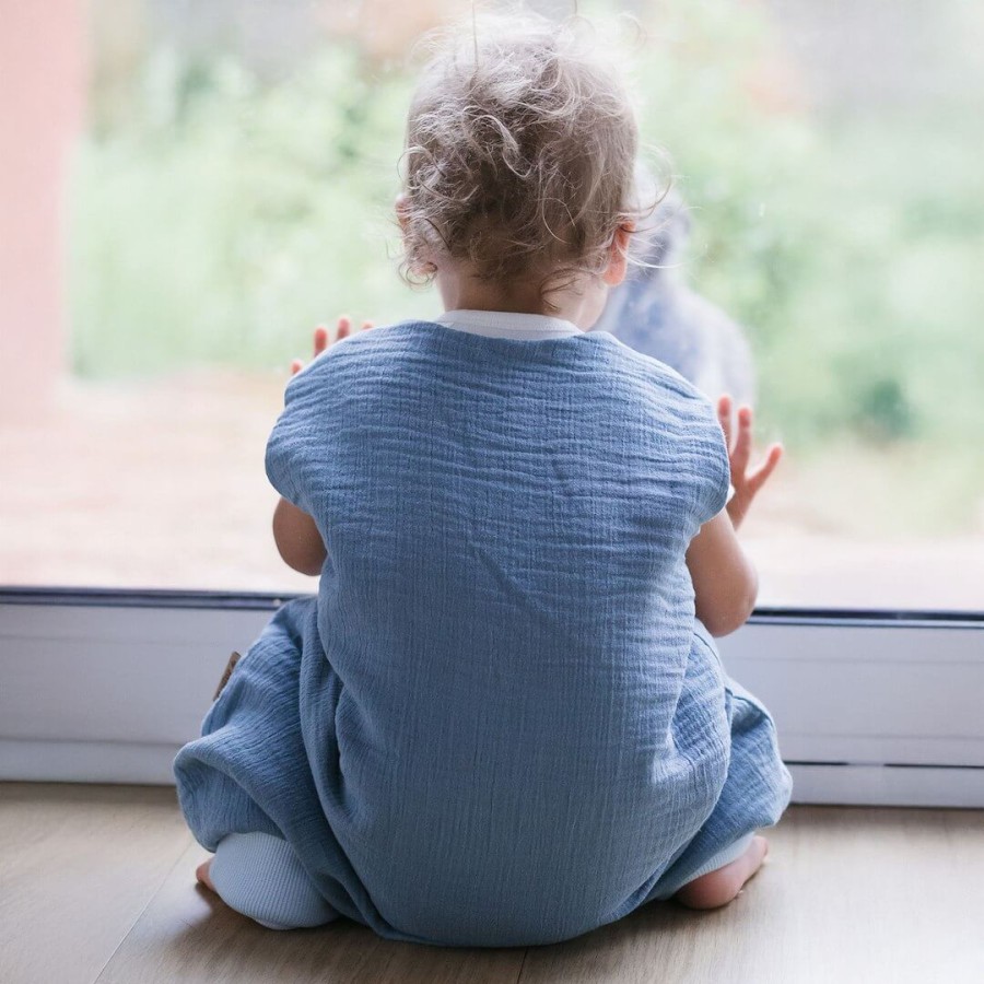 Śpiworek do spania muślinowy z nogawkami 1,5 TOG Malaga - Blue / Zaffiro