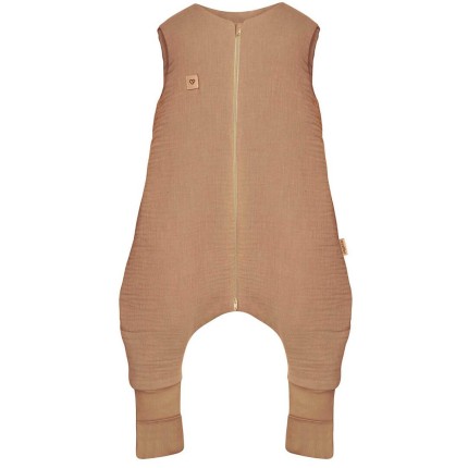 Śpiworek do spania muślinowy z nogawkami 1,5 TOG Malaga - Toffee / Zaffiro