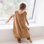 Śpiworek do spania muślinowy z nogawkami 1,5 TOG Malaga - Toffee / Zaffiro