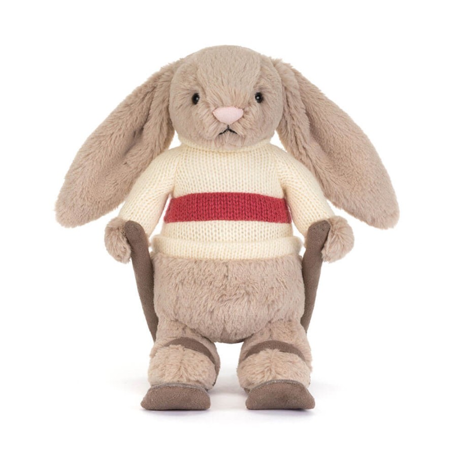 Króliczek Beżowy na Nartach 20 cm / Jellycat