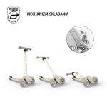 Highwaykick 3S Hulajnoga z systemem sterowania 2w1 i kółkami LED składana 3+ Ash / Scootandride