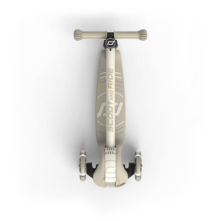 Highwaykick 3S Hulajnoga z systemem sterowania 2w1 i kółkami LED składana 3+ Ash / Scootandride