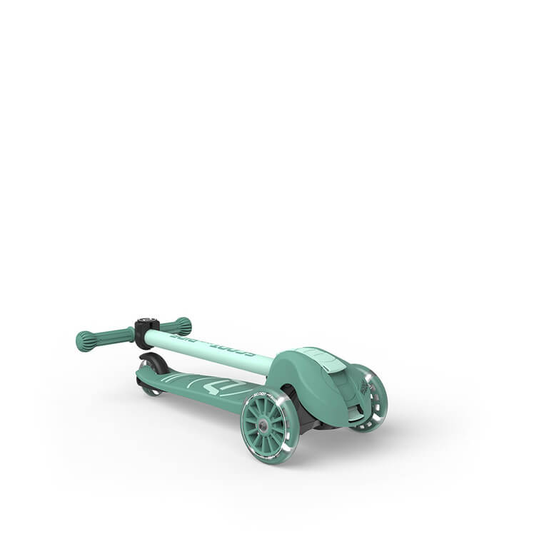 Highwaykick 3S Hulajnoga z systemem sterowania 2w1 i kółkami LED składana 3+ Forest / Scootandride