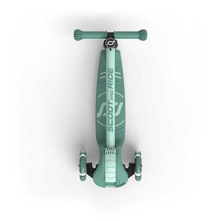 Highwaykick 3S Hulajnoga z systemem sterowania 2w1 i kółkami LED składana 3+ Forest / Scootandride