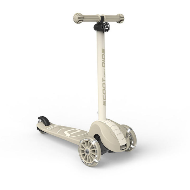 Highwaykick 3S Hulajnoga z systemem sterowania 2w1 i kółkami LED składana 3+ Ash / Scootandride