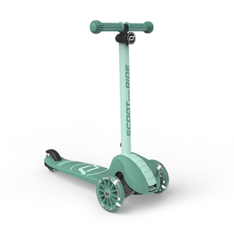 Highwaykick 3S Hulajnoga z systemem sterowania 2w1 i kółkami LED składana 3+ Forest / Scootandride