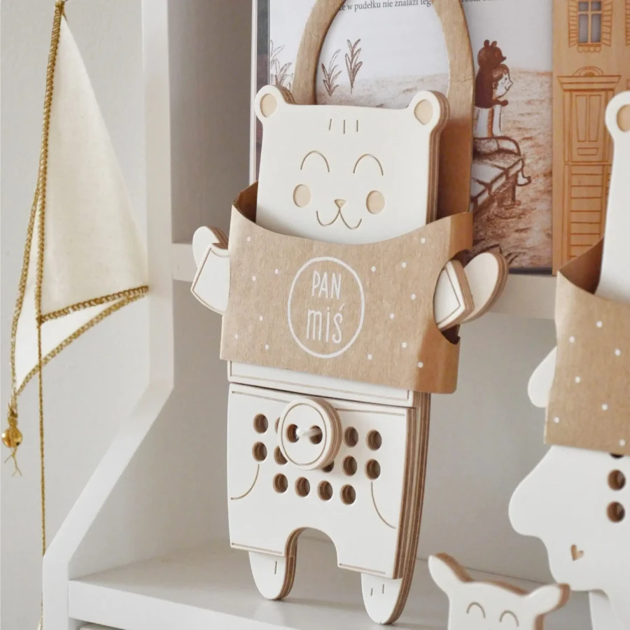 Drewniana przeplatanka - Pan Miś, poziom zaawansowany / Milin