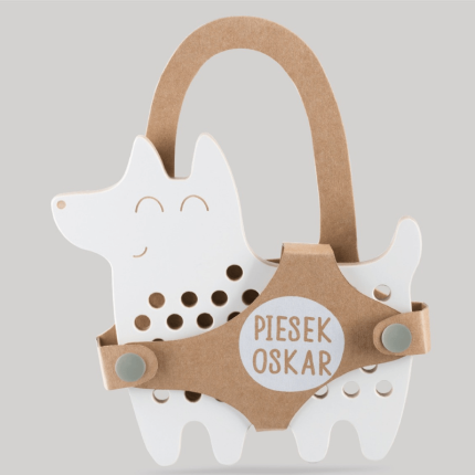 Drewniana przeplatanka - Pies Oskar / Milin