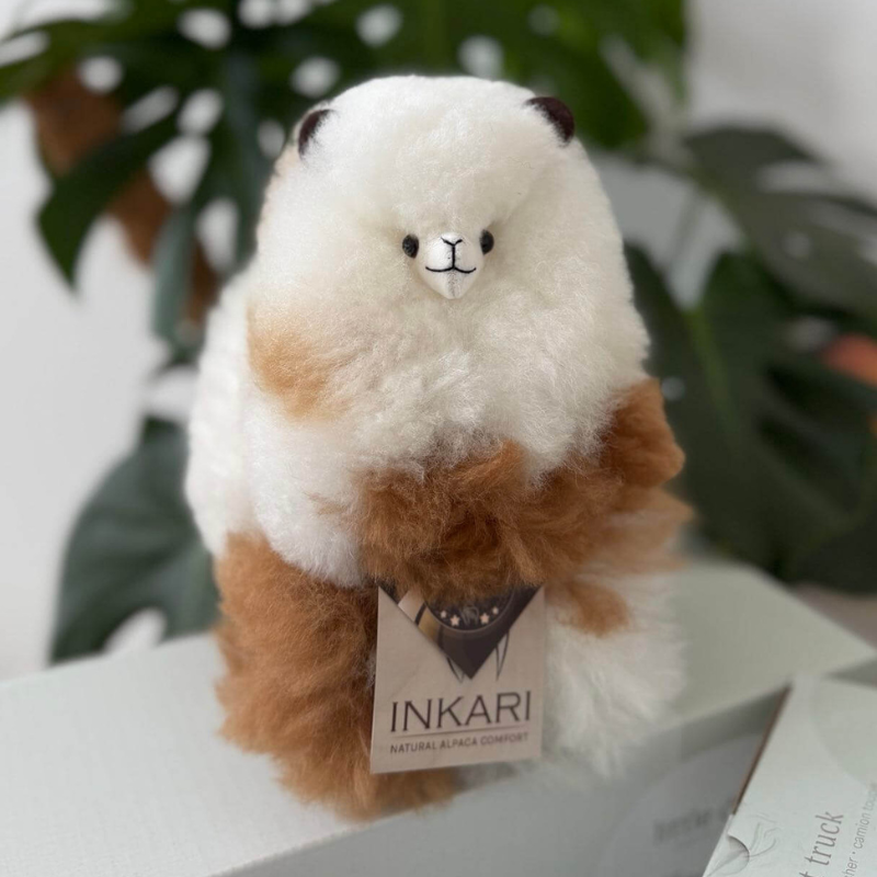 Maskotka Alpaka - Beige Blond / Inkari