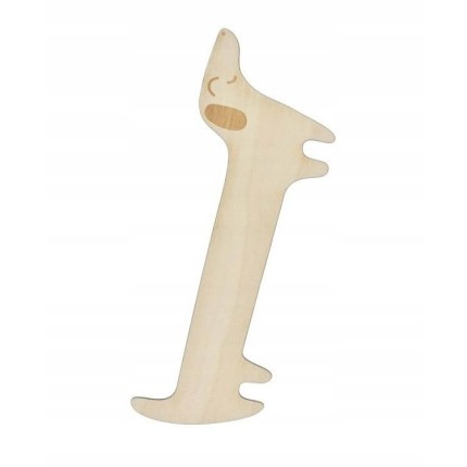 Drewniana zakładka do książki - Jamnik / Milin